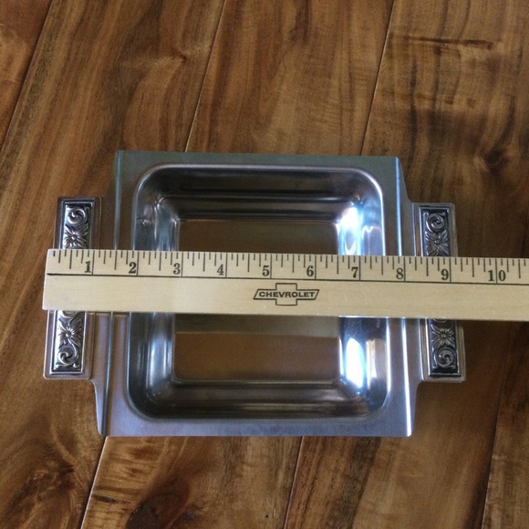 ✔️MCM Set of 2 International Decorators Stainless Servers - Picture 6 of 6